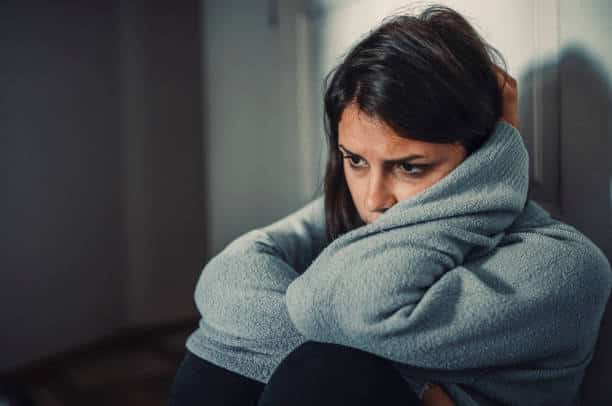 Depression in New York Women in Grey Jacket